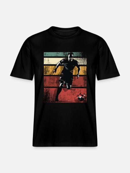 Soccer Soccer Players -  RELAXED FIT Unisex Organic T-Shirt - black