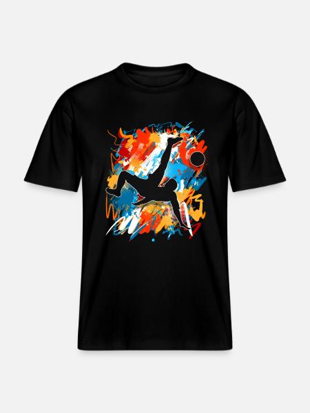 Soccer Soccer Players -  RELAXED FIT Unisex Organic T-Shirt - black