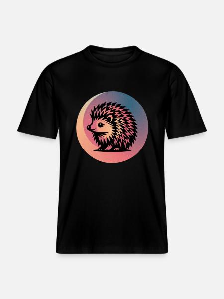 Igel - RELAXED FIT Unisex Organic T-Shirt - Schwarz