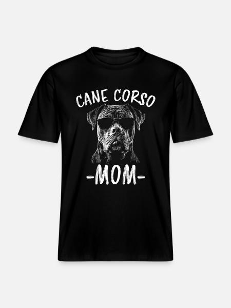 Cane Corso Italiano Mama Mom Cane Corso Geschenk - RELAXED FIT Unisex Organic T-Shirt - Schwarz