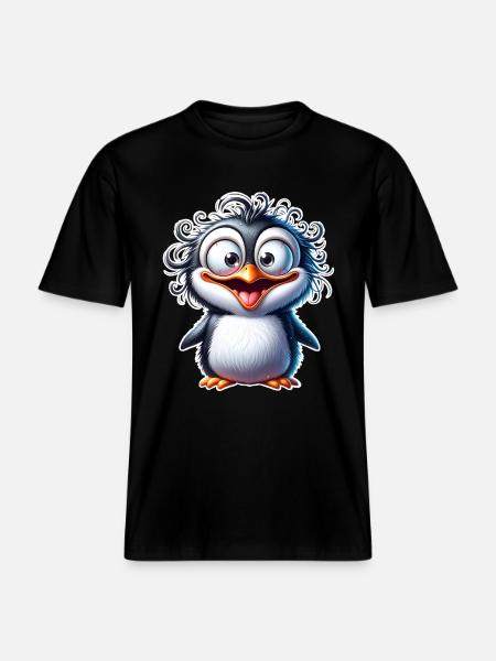 Penguin -  RELAXED FIT Unisex Organic T-Shirt - black