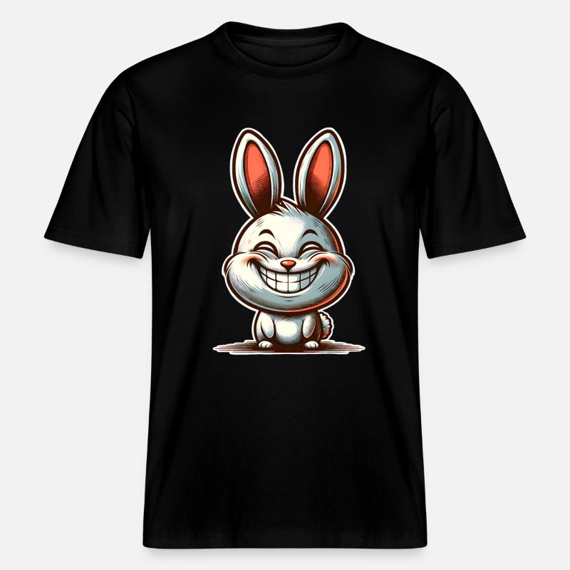 Lapin Lapin -  T-shirt unisexe RELAXED FIT en coton bio - noir