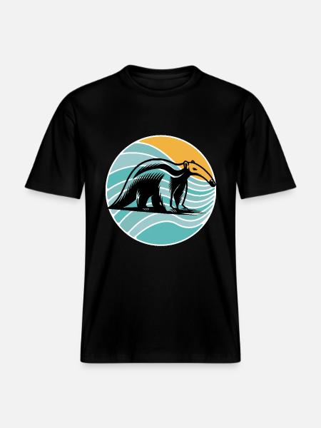 Fourmilier -  T-shirt unisexe RELAXED FIT en coton bio - noir
