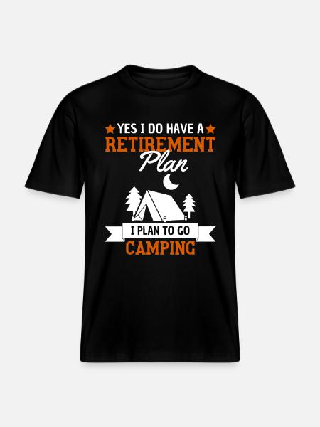 Camping Pensionsordning Pensionister Camping -  Økologisk unisex T-shirt RELAXED FIT - sort