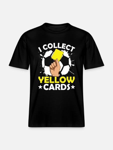 Fußball -  RELAXED FIT Unisex Organic T-Shirt - Schwarz