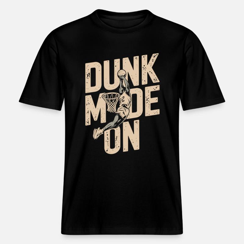 Dunk Mode Enabled -  RELAXED FIT Unisex Organic T-Shirt - black