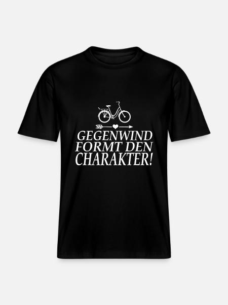 Fahrrad -  RELAXED FIT Unisex Organic T-Shirt - Schwarz