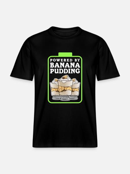 Banana Pudding Bananas - Pudding Gift - RELAXED FIT Unisex Organic T-Shirt - black