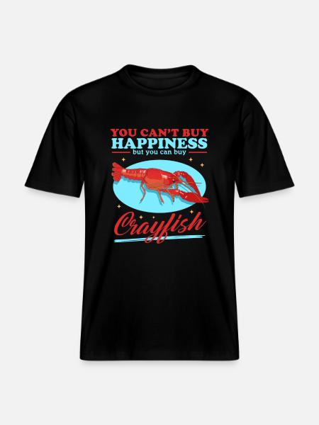 Crayfish Noble Crayfish Seafood Gift - RELAXED FIT Unisex Organic T-Shirt - black