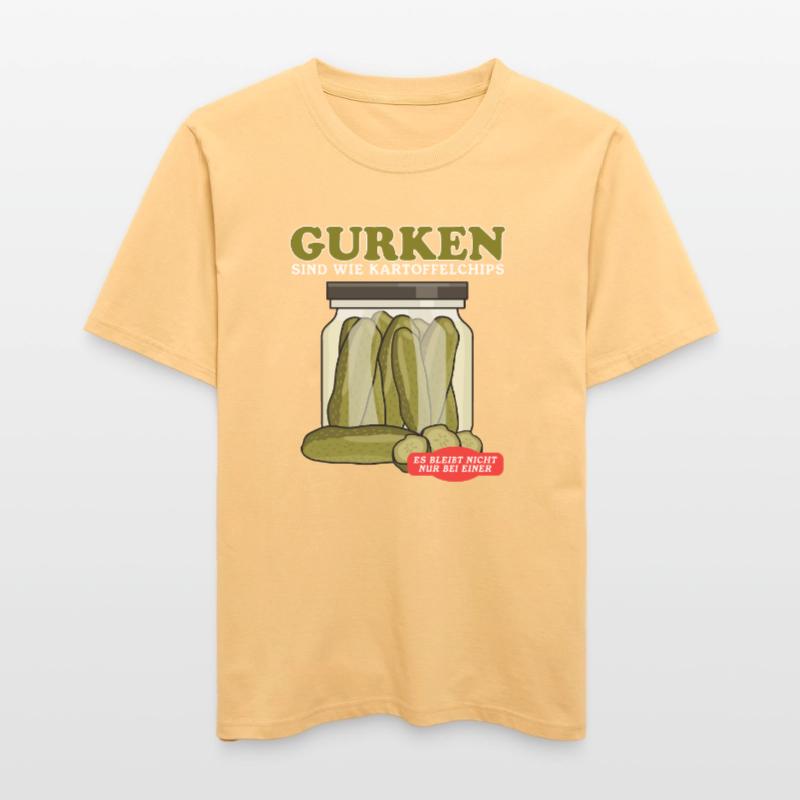 Cornichon de concombre Pickle Kukumer Cadeau de concombre  T-shirt unisexe RELAXED FIT en coton bio