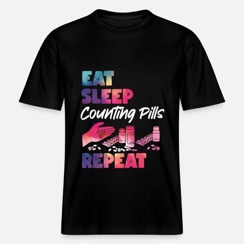 Pharmacy Tech Technician -  RELAXED FIT Unisex Organic T-Shirt - Schwarz
