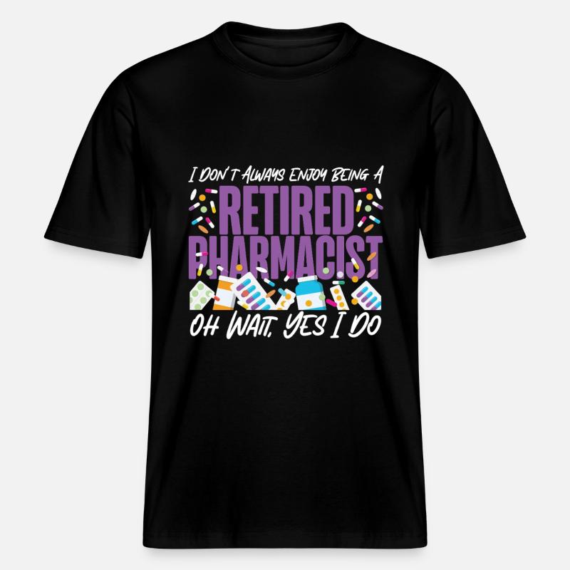 Pharmacy Tech Technician -  RELAXED FIT Unisex Organic T-Shirt - black