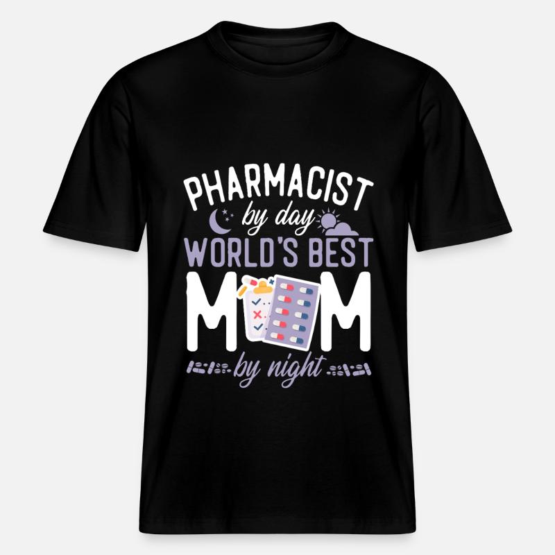 Pharmacy Tech Technician -  RELAXED FIT Unisex Organic T-Shirt - Schwarz