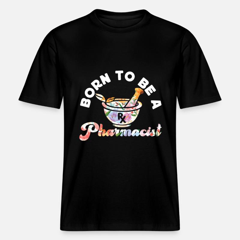 Pharmacy Tech Technician -  RELAXED FIT Unisex Organic T-Shirt - Schwarz