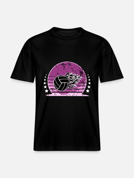 Volleyball -  RELAXED FIT Unisex Organic T-Shirt - black
