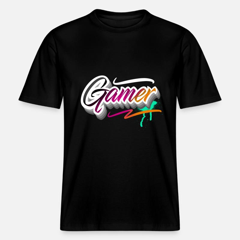 Jeux de joueurs - T-shirt unisexe RELAXED FIT en coton bio - noir