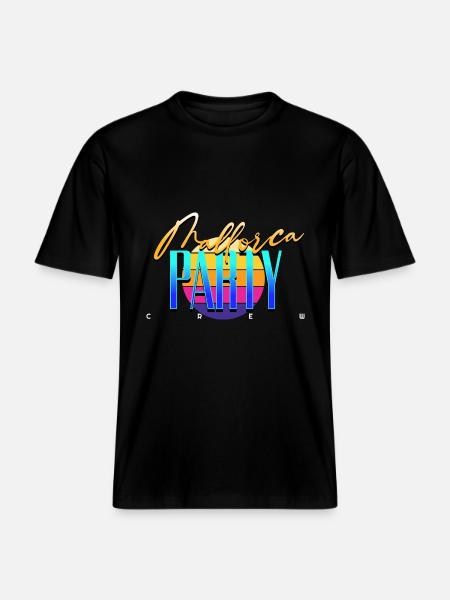 Mallorca Party Crew -  RELAXED FIT Unisex Organic T-Shirt - black