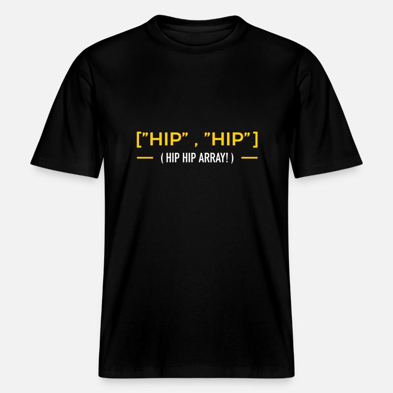 hip hip array -  RELAXED FIT Unisex Organic T-Shirt - Schwarz