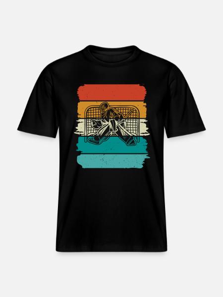 Eishockey Ice Hockey - RELAXED FIT Unisex Organic T-Shirt - black