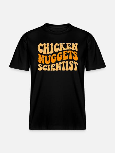 Chicken Nuggets - RELAXED FIT Unisex Organic T-Shirt - black