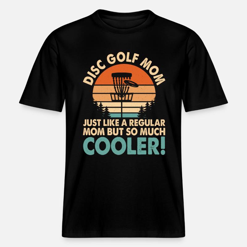 Discgolf Disc Golf Mama - T-shirt unisexe RELAXED FIT en coton bio - noir