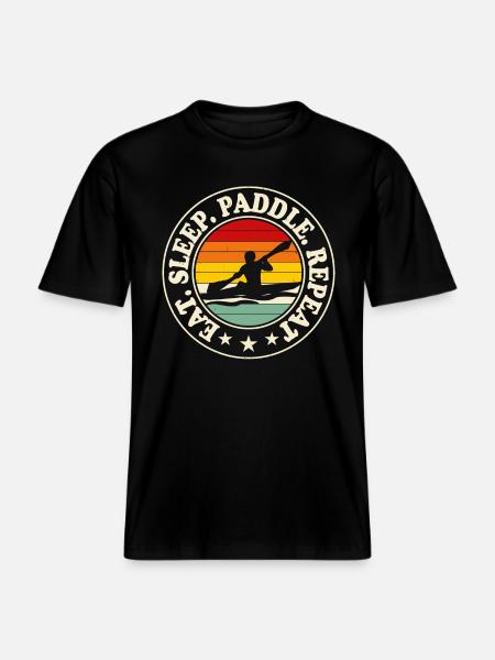 Kayak Kayaker Kayaker - RELAXED FIT Unisex Organic T-Shirt - black