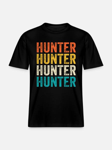 Chasseurs de chasse -  T-shirt unisexe RELAXED FIT en coton bio - noir