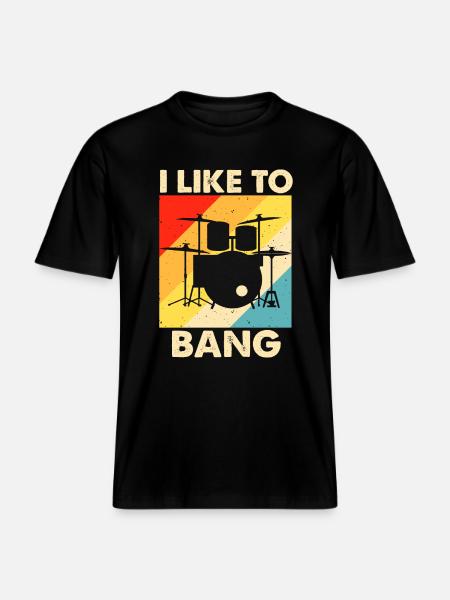 Drums Drummer Drummer -  RELAXED FIT Unisex Organic T-Shirt - black