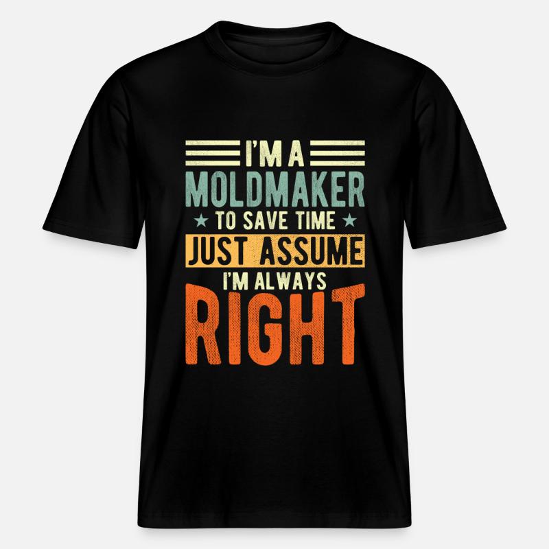 Formenbauer -  RELAXED FIT Unisex Organic T-Shirt - Schwarz