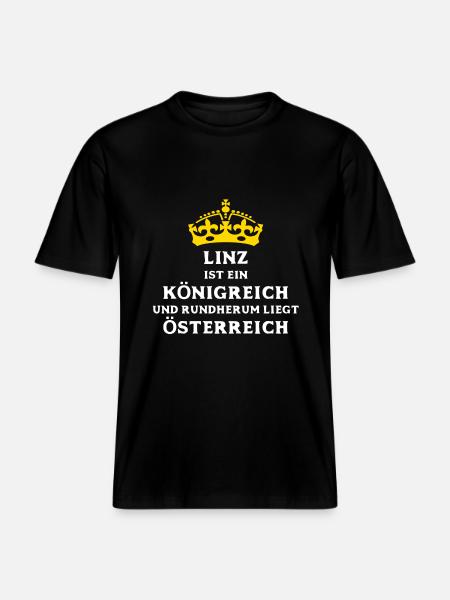 LINZ -  RELAXED FIT Unisex Organic T-Shirt - Schwarz