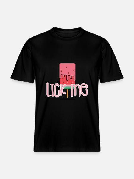 Lick me - RELAXED FIT Unisex Organic T-Shirt - black