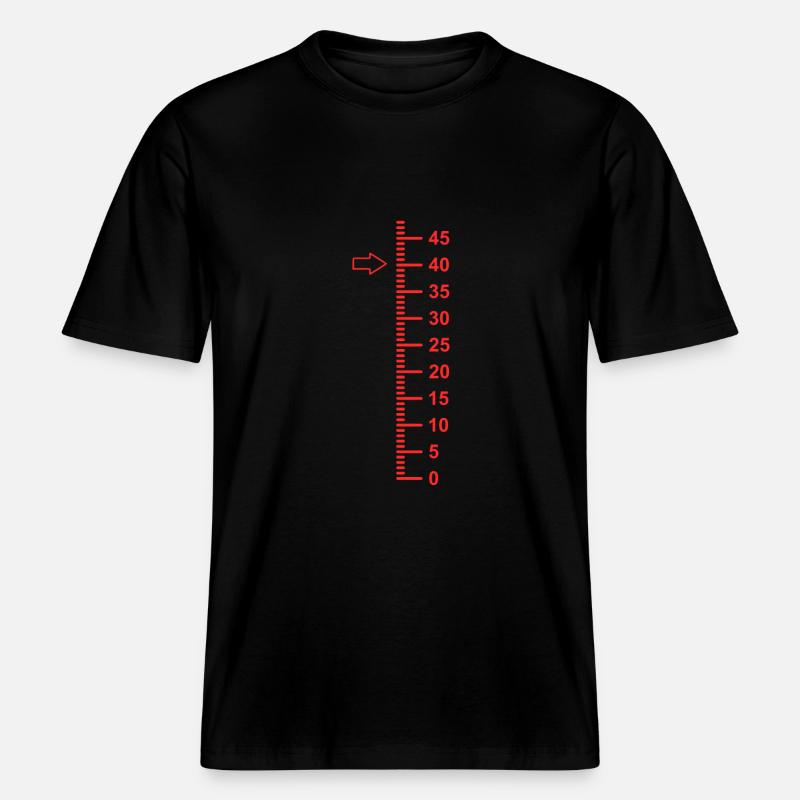 40 ans 40e anniversaire -  T-shirt unisexe RELAXED FIT en coton bio - noir