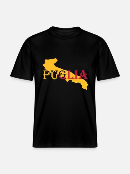 italia_puglia - RELAXED FIT Unisex Organic T-Shirt - Schwarz