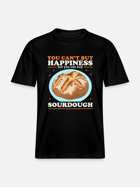 Sourdough Breads Sourdough Gift - RELAXED FIT Unisex Organic T-Shirt - black