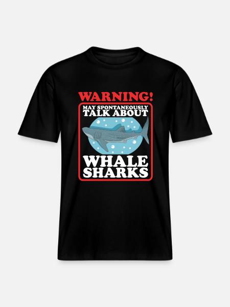 Whale Shark Whale Shark Gift - RELAXED FIT Unisex Organic T-Shirt - black