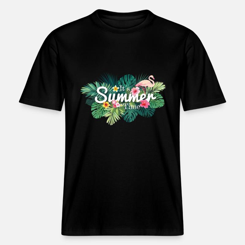 190717_permonte_Summer-Ti -  RELAXED FIT Unisex Organic T-Shirt - Schwarz