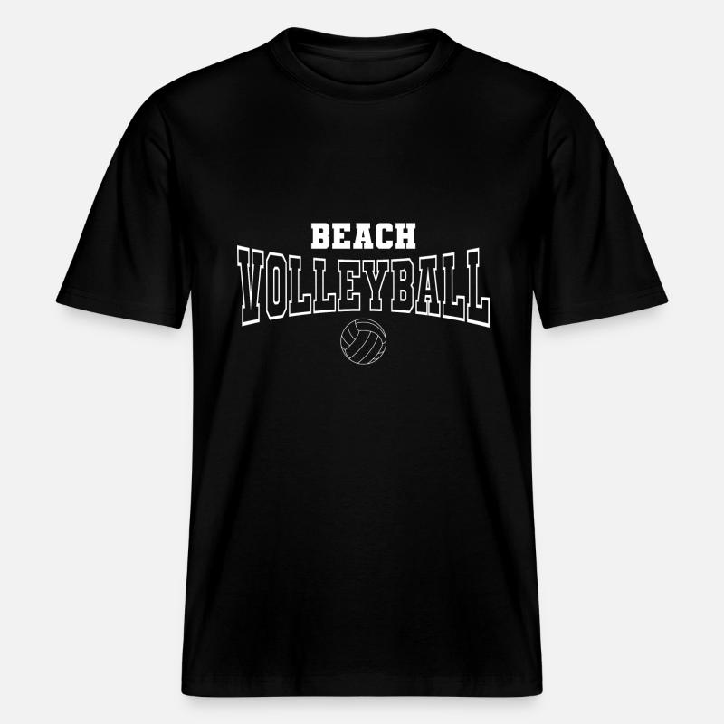 Beach Volleyball -  RELAXED FIT Unisex Organic T-Shirt - black