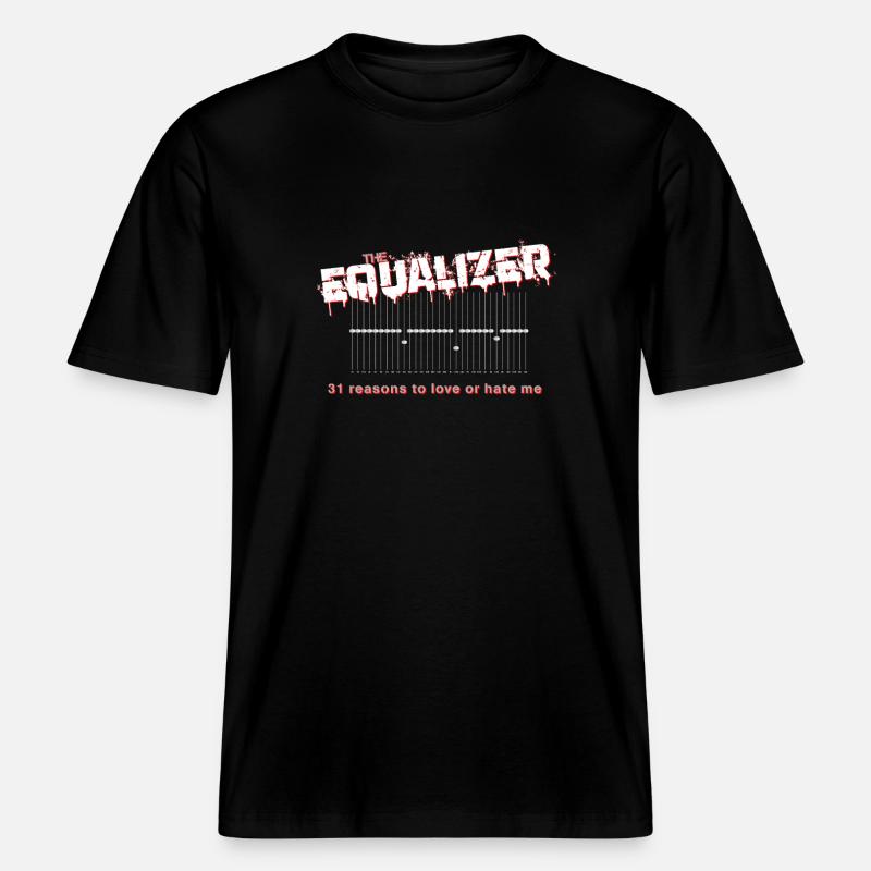 The Equalizer: Klangverbesserung als Statement -  RELAXED FIT Unisex Organic T-Shirt - Schwarz