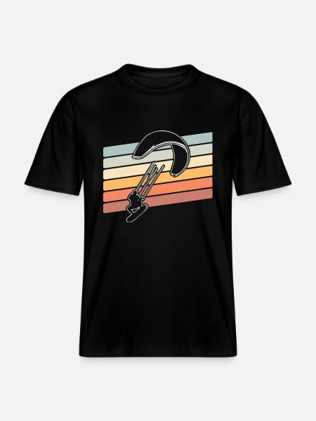 Kitesurfer Kitesurf Kitesurf - T-shirt unisexe RELAXED FIT en coton bio - noir