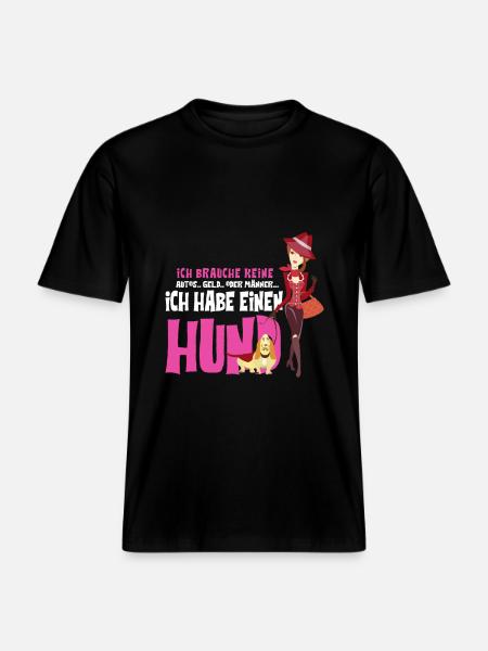 Hund Kvinder Mænd Hunde Penge Gave -  Økologisk unisex T-shirt RELAXED FIT - sort