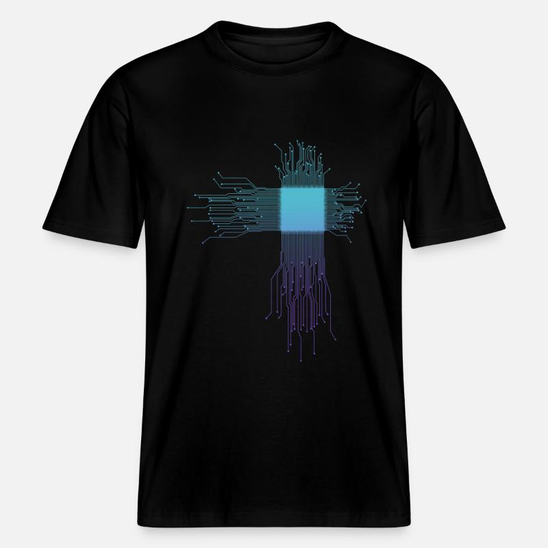 Electronics Technician Computer Scientist Gift -  RELAXED FIT Unisex Organic T-Shirt - black