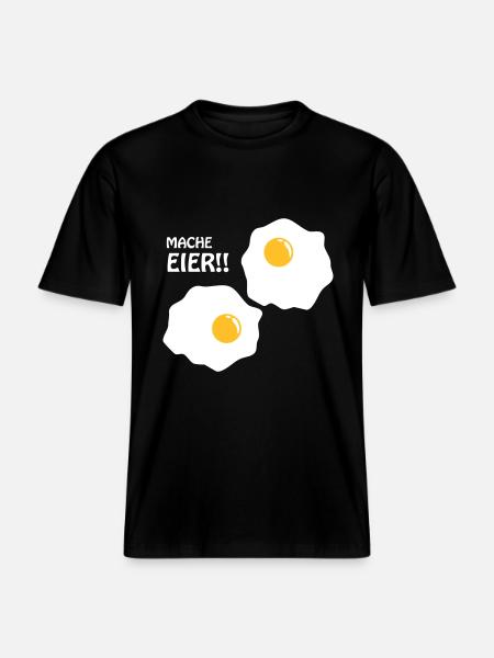 Mache Eier - RELAXED FIT Unisex Organic T-Shirt - Schwarz