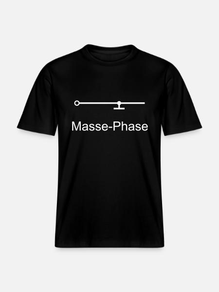 Masse-Phase -  RELAXED FIT Unisex Organic T-Shirt - Schwarz