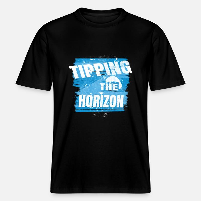Faire basculer l’horizon - T-shirt unisexe RELAXED FIT en coton bio - noir
