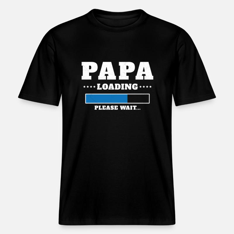 Loading Dad Please wait - RELAXED FIT Unisex Organic T-Shirt - black