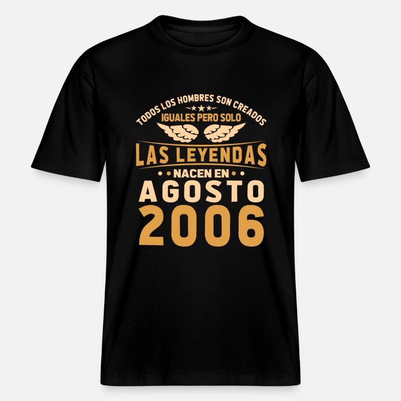 Les Légendes Août 2006 -  T-shirt unisexe RELAXED FIT en coton bio - noir