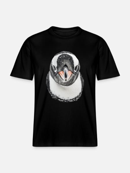Penguin - RELAXED FIT Unisex Organic T-Shirt - black