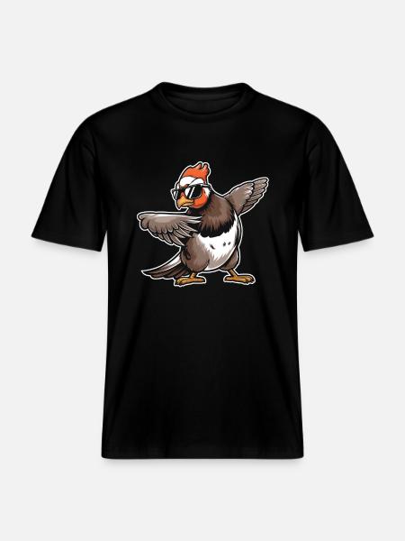 Auerhahn - RELAXED FIT Unisex Organic T-Shirt - Schwarz