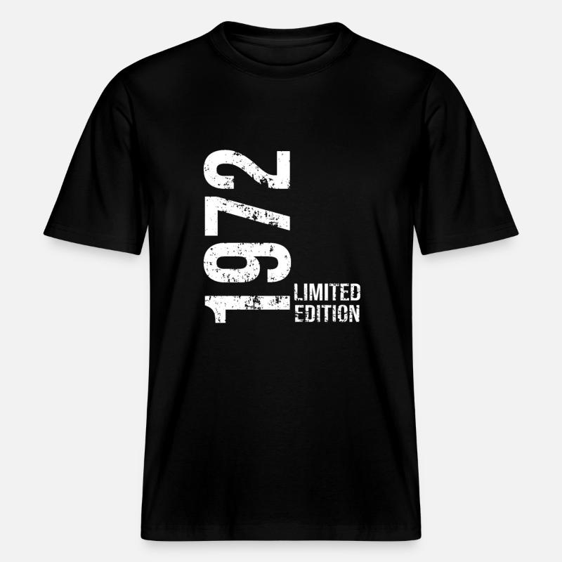 Edition Limitée De 1972 -  T-shirt unisexe RELAXED FIT en coton bio - noir
