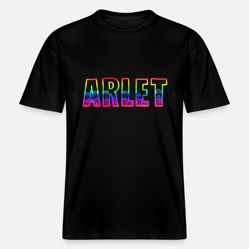 arlet rs regenbogen -  RELAXED FIT Unisex Organic T-Shirt - Schwarz